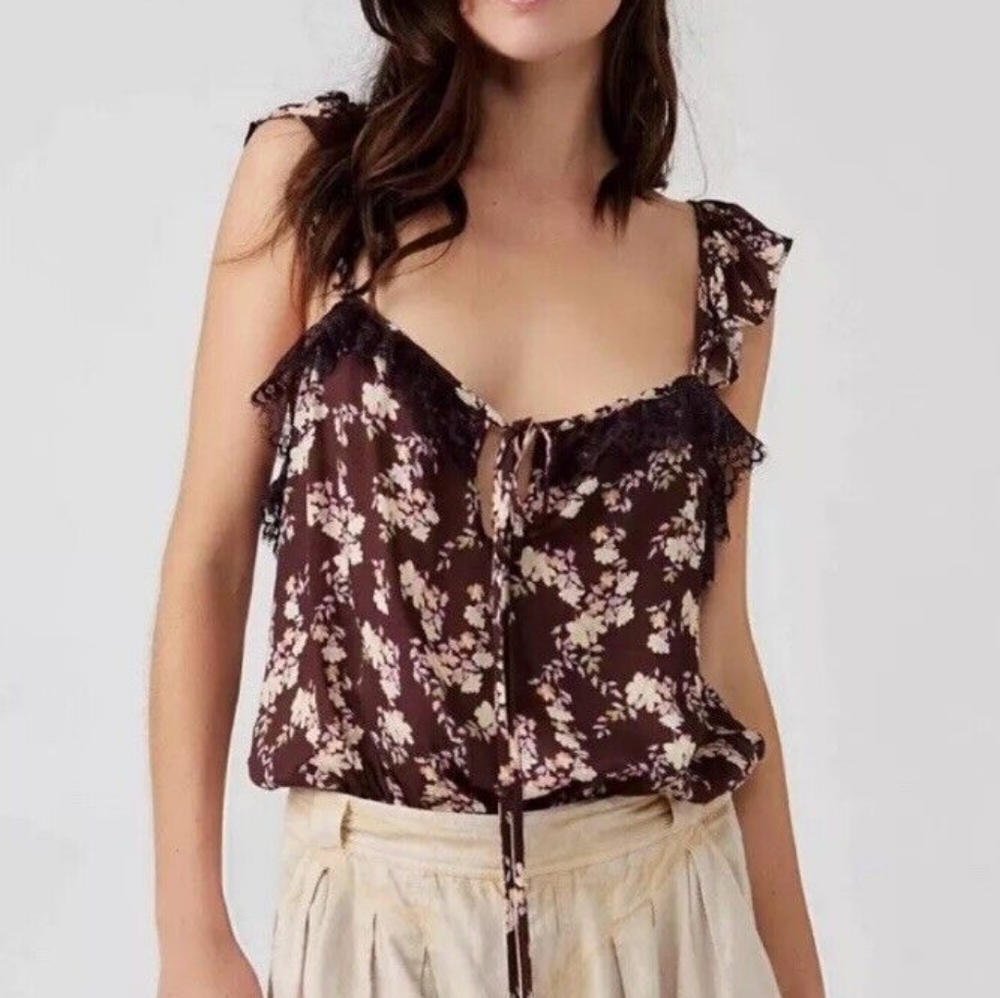 NWT Free People Take It Away Bodysuit, S